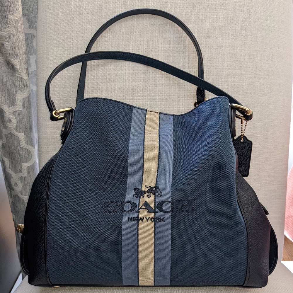 Coach Horse and Carriage Jacquard Edie 31 Shoulder Bag